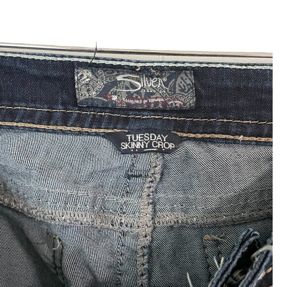 Jeans Plus Size W30, Women's Silver Jeans, Dark Wash - Picture 4 of 10